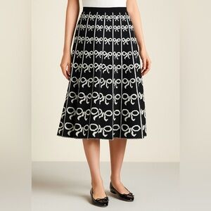 Grace Elements Women’s Reversible Bow Skirt 50%Wool 50% Acrylic size Small